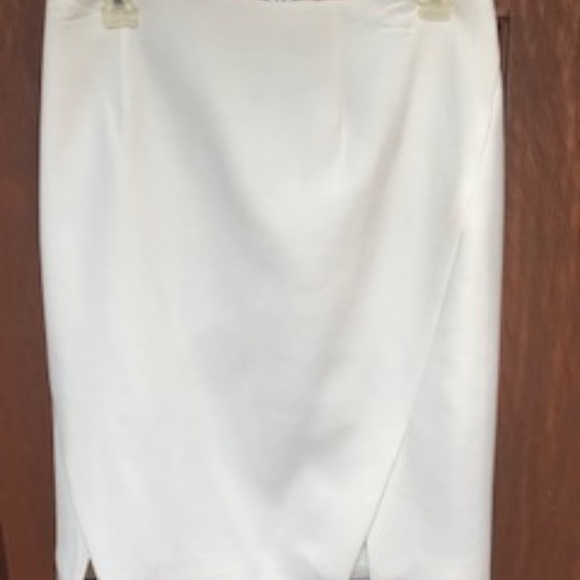 White House Black Market Cream color top and skirt - Picture 3 of 6